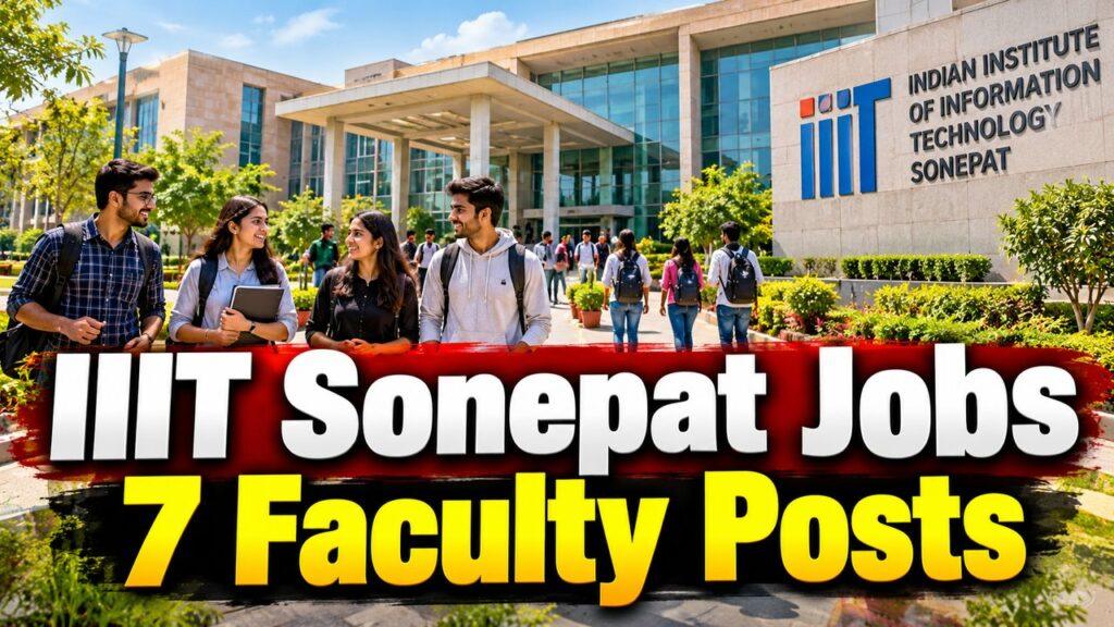 IIIT Sonepat Jobs 7 Faculty Posts