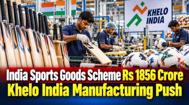 India Sports Goods Scheme Rs 1856 Crore Khelo India Manufacturing Push