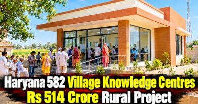 Haryana 582 Village Knowledge Centres Rs 514 Crore Rural Project