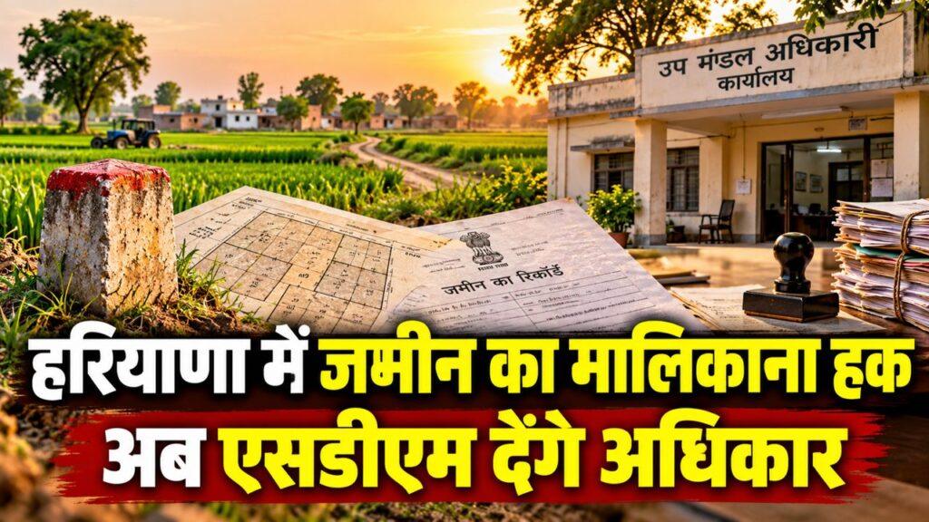 हरियाणा में जमीन का मालिकाना हक