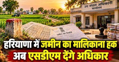 हरियाणा में जमीन का मालिकाना हक
