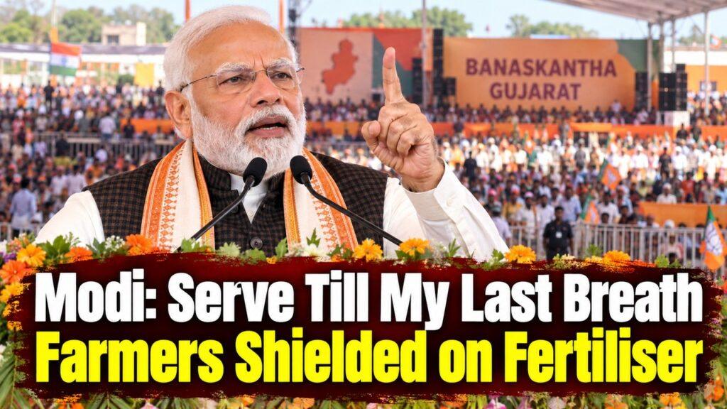 Modi: Serve Till My Last Breath Farmers Shielded on Fertiliser