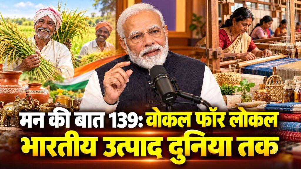 मन की बात 139 वोकल फॉर लोकल