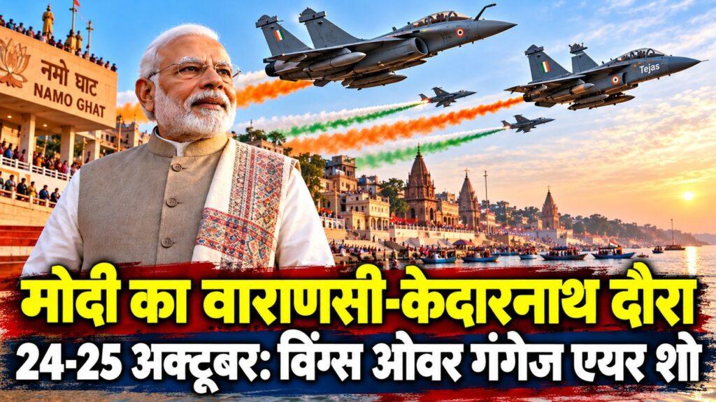 24-25 अक्टूबर को PM मोदी का वाराणसी-केदारनाथ दौरा — विंग्स ओवर गंगेज एयर शो