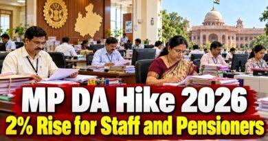 MP DA Hike 2026 2% Rise for Staff and Pensioners