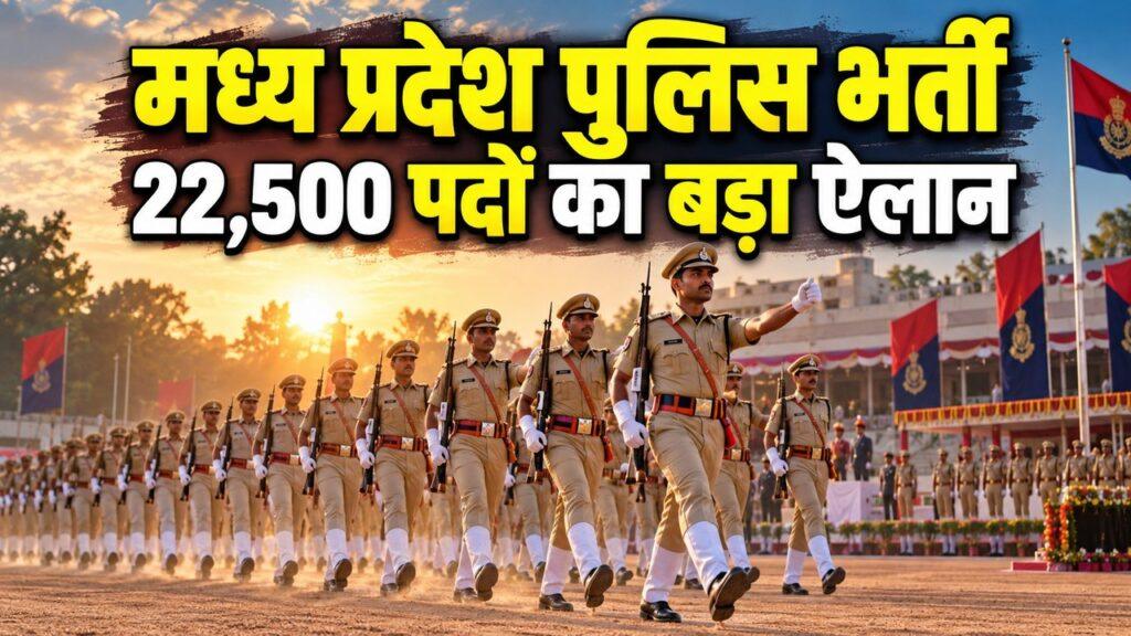 मध्य प्रदेश पुलिस भर्ती 22,500 पदों का ऐलान