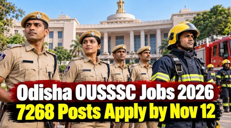 Odisha OUSSSC Recruitment 2026 7268 Posts