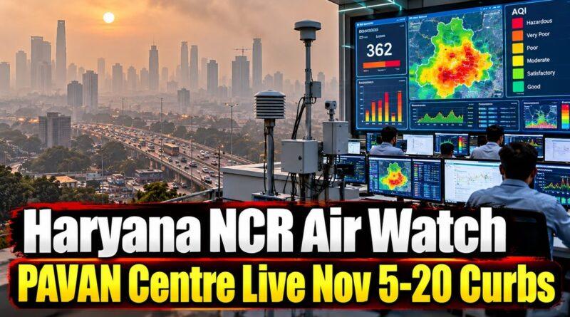 Haryana NCR Air Watch PAVAN Centre Live Nov 5-20 Curbs