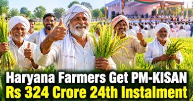 Haryana Farmers Get PM-KISAN Rs 324 Crore 24th Instalment
