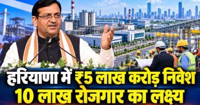 हरियाणा निवेश रोजगार लक्ष्य सैनी