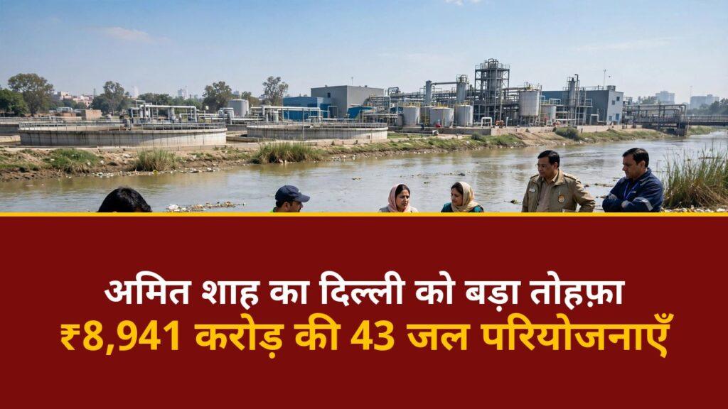 अमित शाह दिल्ली जल परियोजनाएं