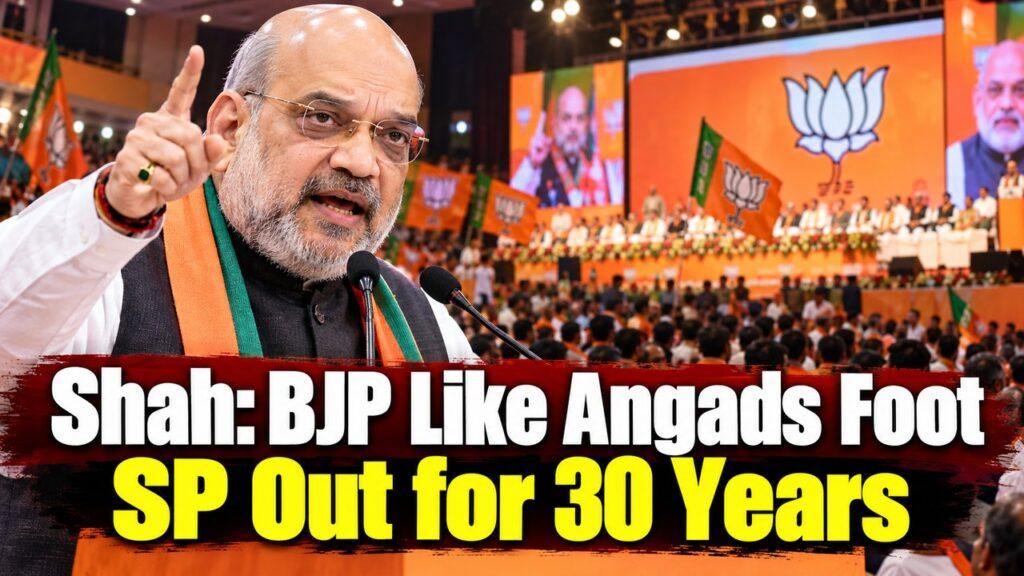 Shah: BJP Like Angads Foot SP Out for 30 Years