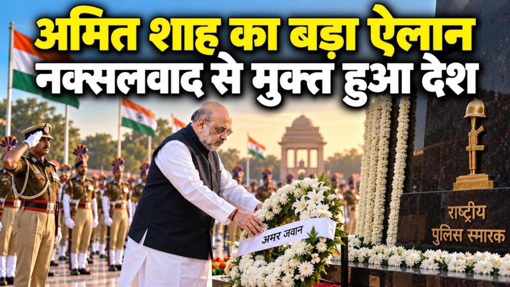 अमित शाह का बड़ा ऐलान: 31 मार्च 2026 को देश हुआ नक्सलवाद से मुक्त