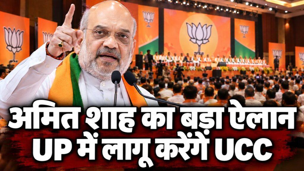 अमित शाह का बड़ा ऐलान UP में लागू करेंगे UCC