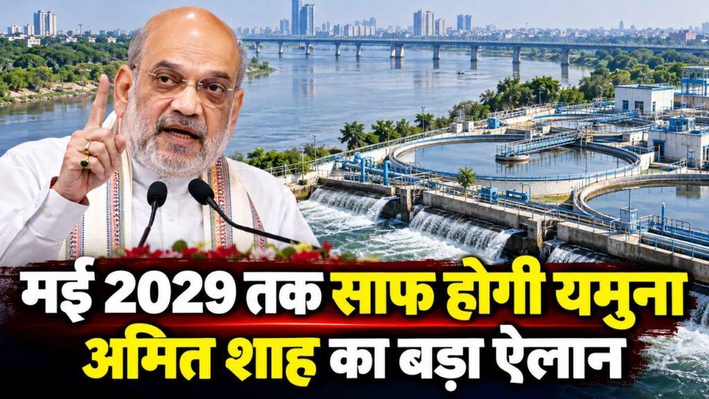 अमित शाह का ऐलान — मई 2029 तक साफ होगी यमुना