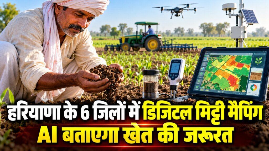 हरियाणा के 6 जिलों में डिजिटल मिट्टी मैपिंग