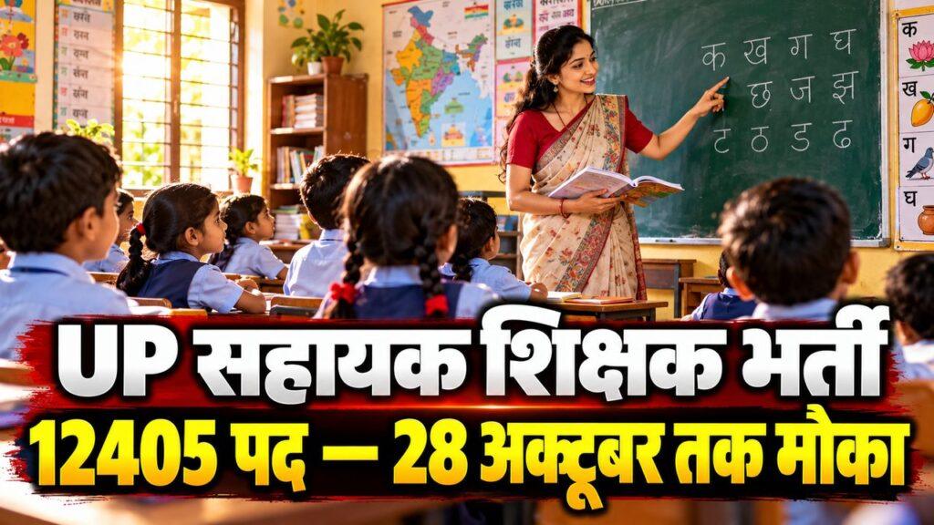 UP सहायक शिक्षक भर्ती: 12405 पद