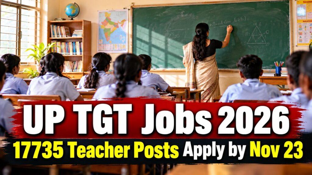 UP TGT Jobs 2026 / 17735 Teacher Posts Apply by Nov 23