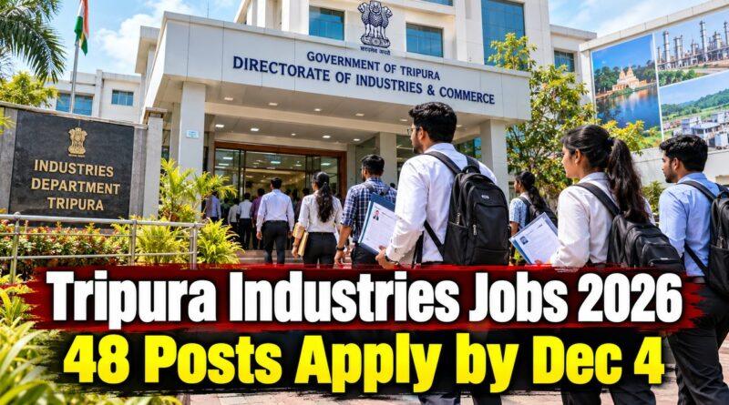 Tripura Industries Jobs 2026 48 Posts
