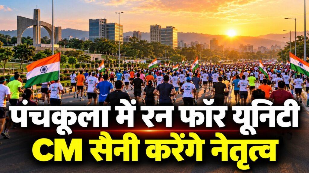 पंचकूला में रन फॉर यूनिटी CM सैनी करेंगे नेतृत्व