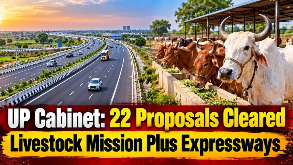 UP Cabinet: 22 Proposals Cleared Livestock Mission Plus Expressways