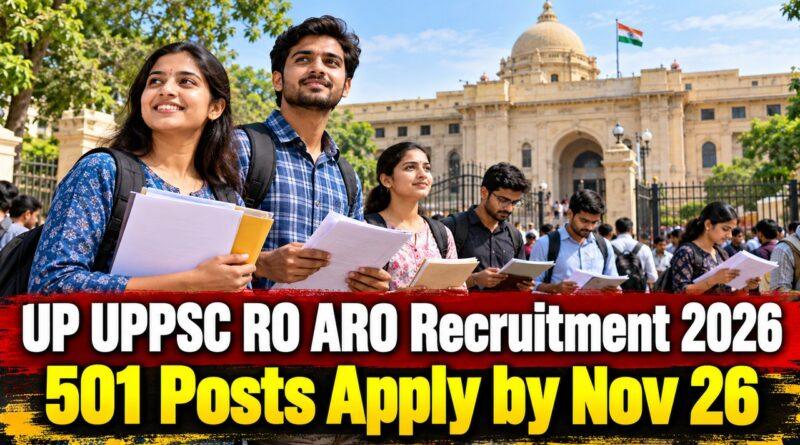 UP UPPSC RO ARO Recruitment 2026 / 501 Posts Apply by Nov 26