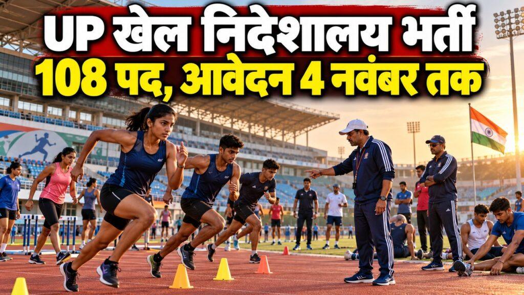 UP खेल निदेशालय भर्ती 2026 — 108 पदों पर आवेदन