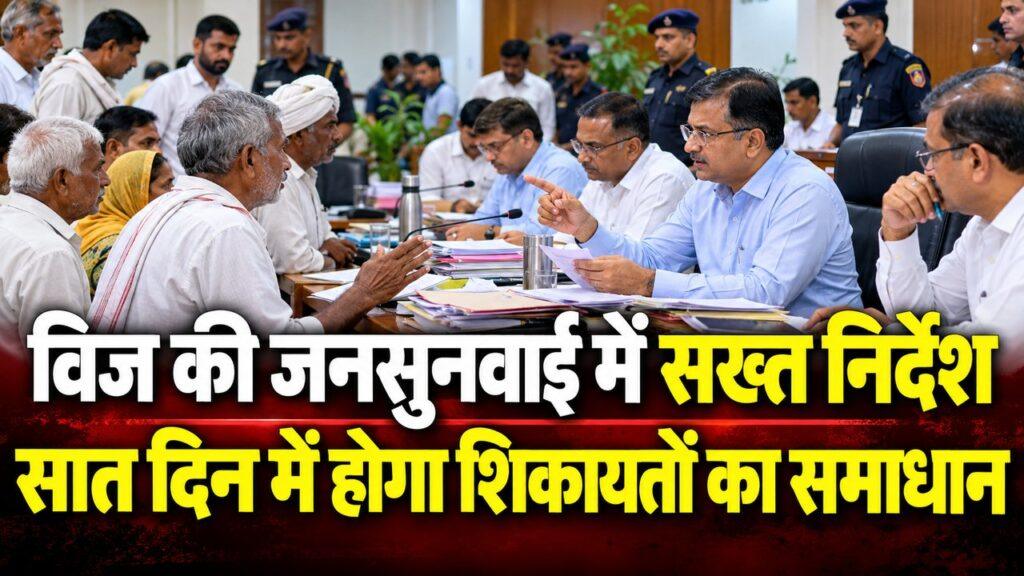 विज की जनसुनवाई में सख्त निर्देश