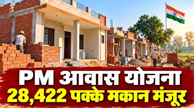हरियाणा PMAY ग्रामीण 28422 पक्के मकान