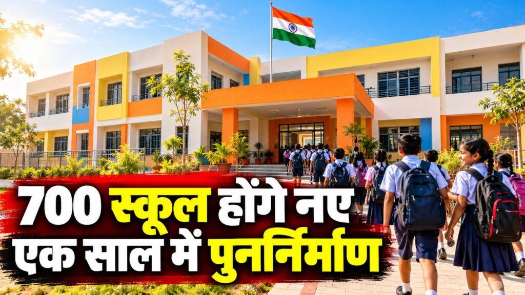 700 स्कूल होंगे नए, एक साल में पुनर्निर्माण