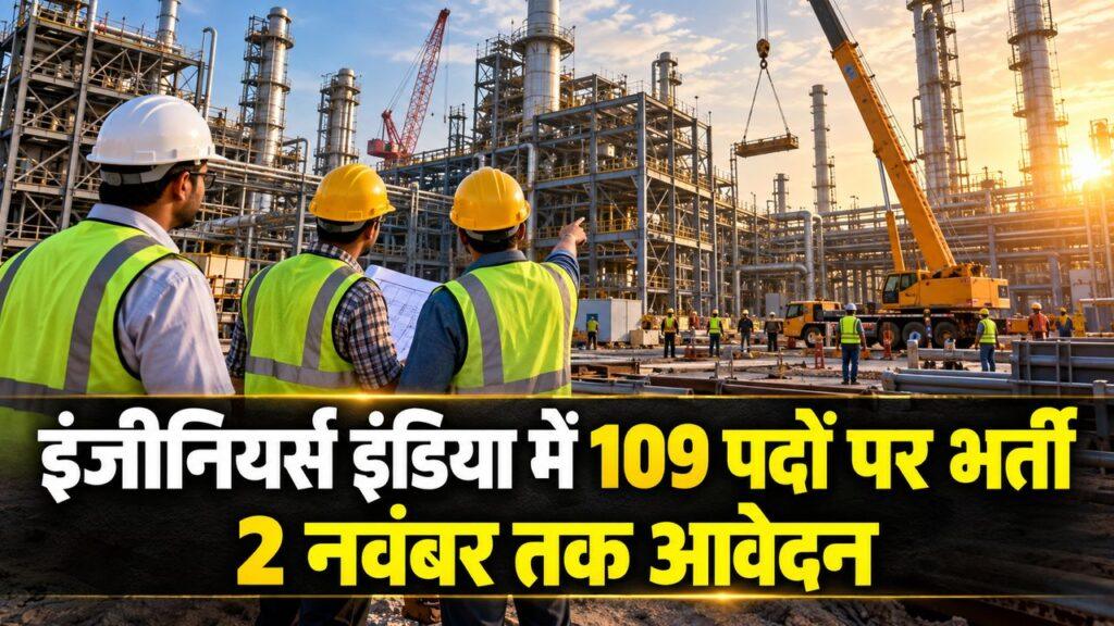 इंजीनियर्स इंडिया में 109 पदों पर भर्ती