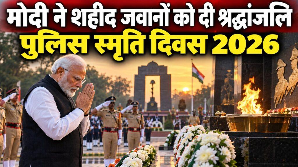 पुलिस स्मृति दिवस 2026: पीएम मोदी ने शहीद जवानों को दी श्रद्धांजलि