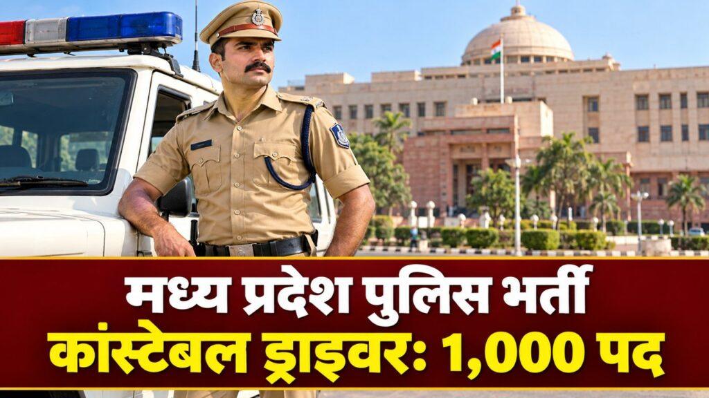 मध्य प्रदेश पुलिस कांस्टेबल ड्राइवर भर्ती 2026