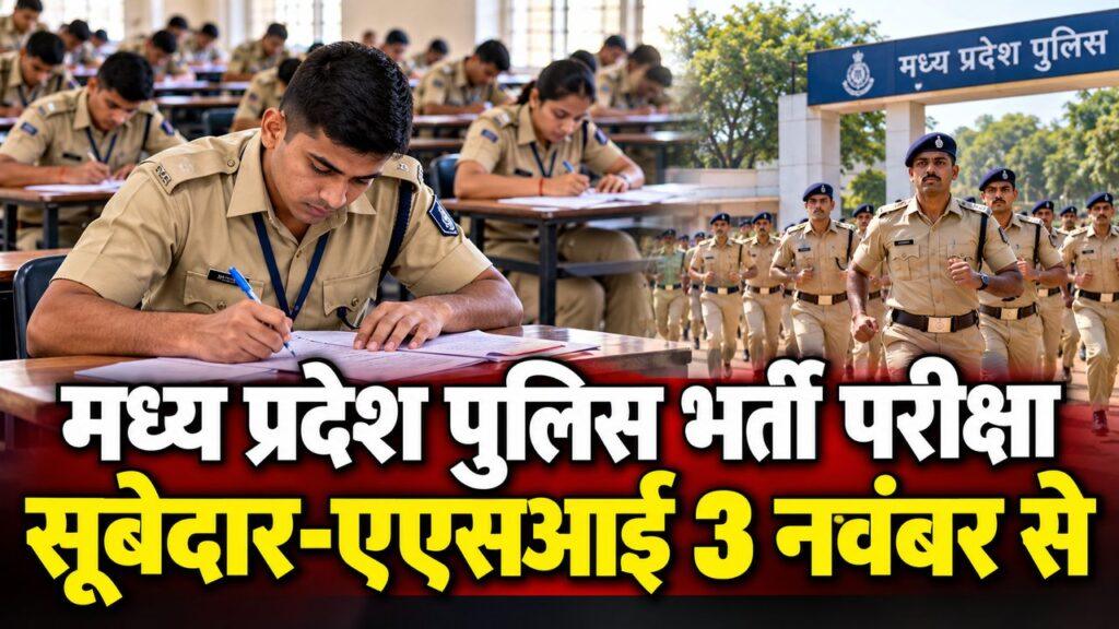 मध्य प्रदेश पुलिस सूबेदार स्टेनो एएसआई परीक्षा