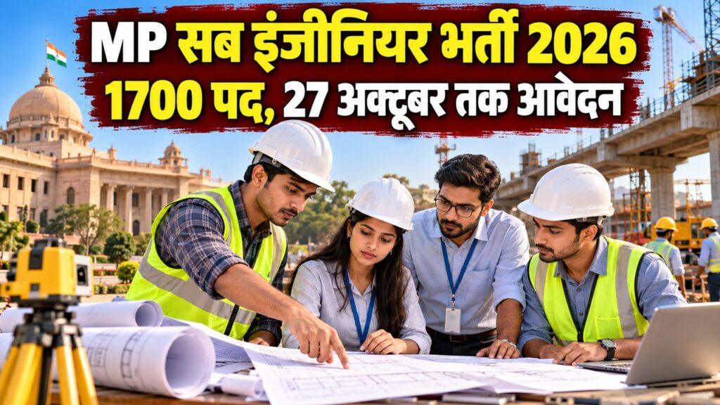 मध्य प्रदेश MPESB सब इंजीनियर भर्ती 2026