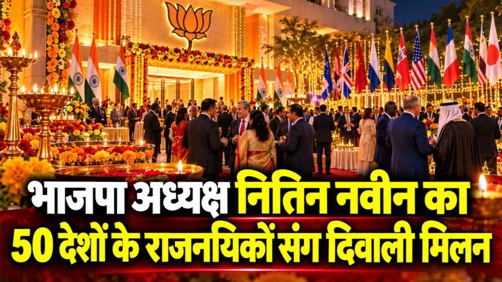 भाजपा अध्यक्ष नितिन नवीन दिवाली मिलन समारोह