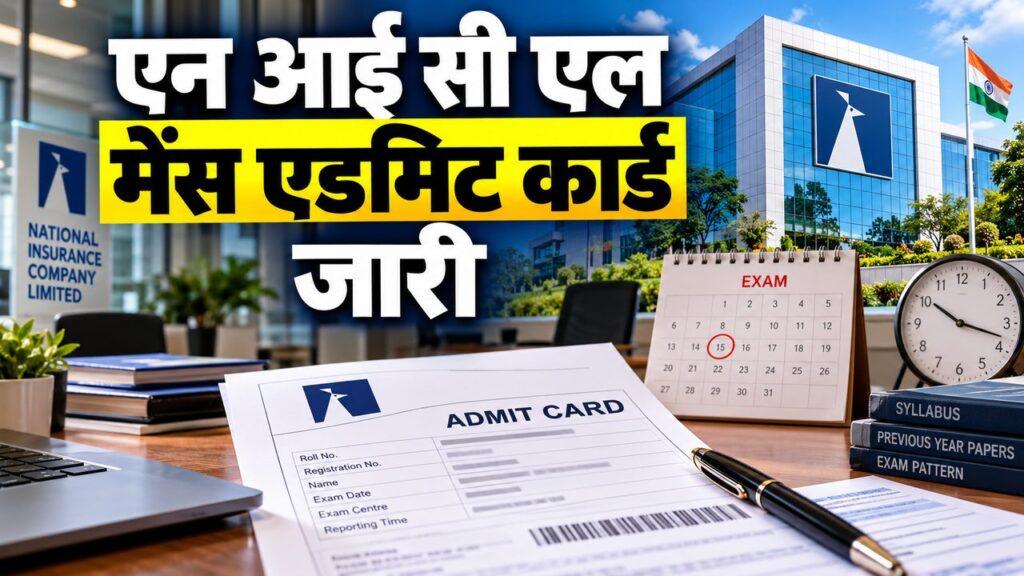 NICL असिस्टेंट मेंस एडमिट कार्ड 2026