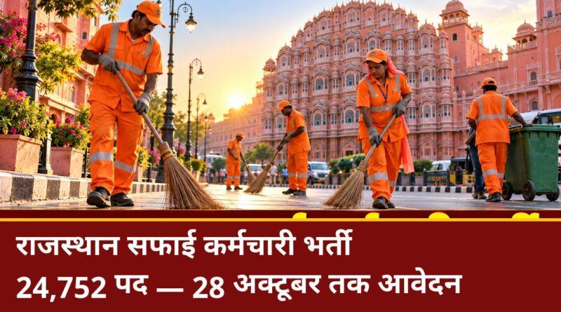 राजस्थान सफाई कर्मचारी भर्ती 2026