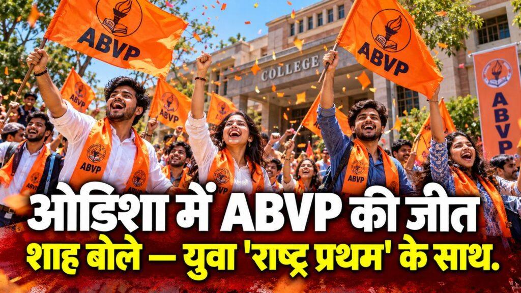 ओडिशा में ABVP की जीत, अमित शाह का बयान