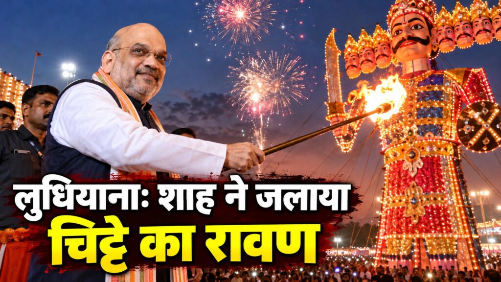 लुधियाना: शाह ने जलाया चिट्टे का रावण