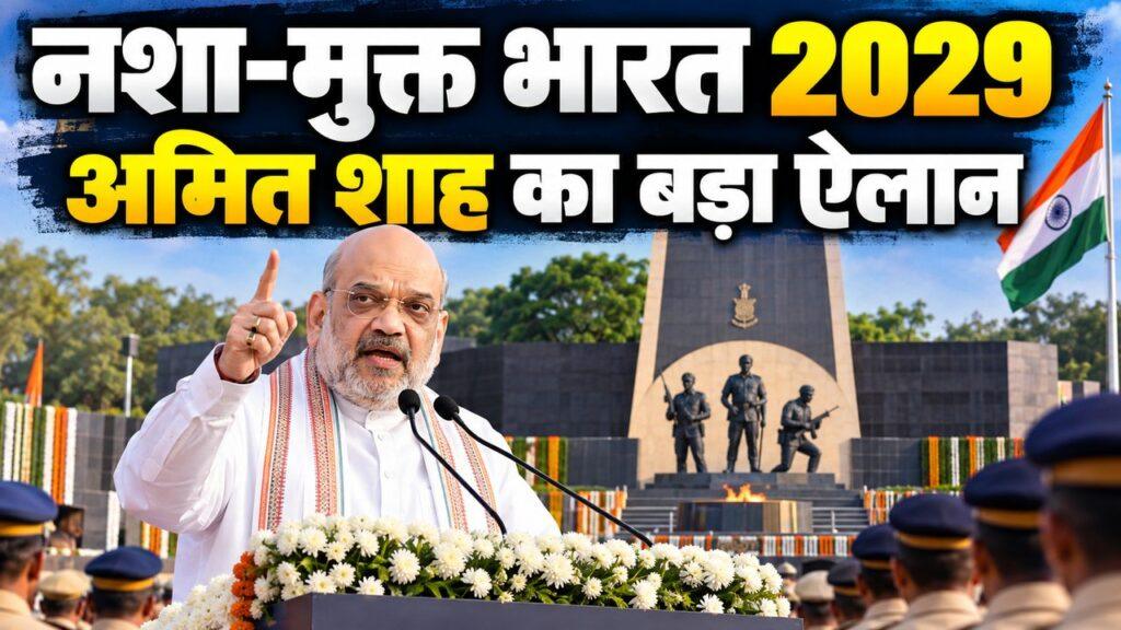 अमित शाह पुलिस स्मृति दिवस नशा मुक्त भारत 2029
