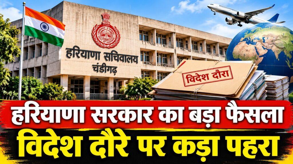 हरियाणा विदेश दौरा नियम मुख्य सचिव जांच