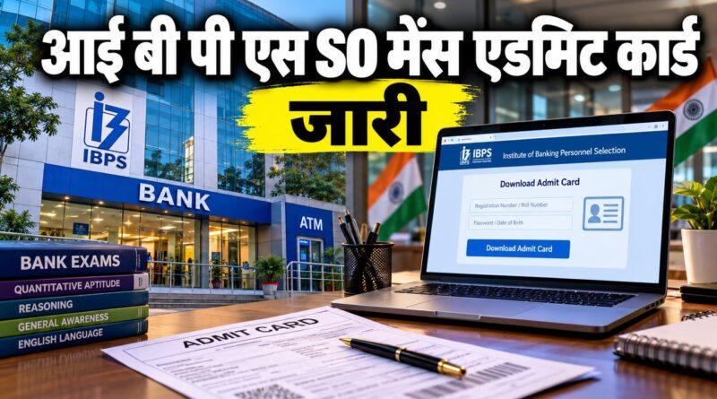 IBPS SO मेंस एडमिट कार्ड 2026