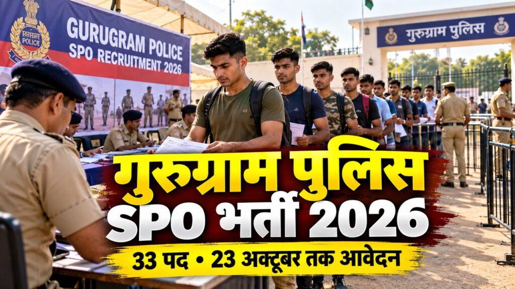 गुरुग्राम पुलिस SPO भर्ती 2026
