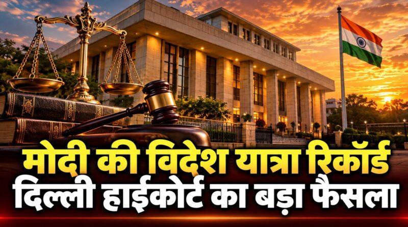 दिल्ली हाईकोर्ट: पीएम मोदी की विदेश यात्राओं का रिकॉर्ड सार्वजनिक नहीं होगा