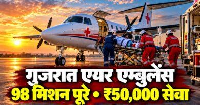 गुजरात एयर एम्बुलेंस: 98 मिशन पूरे, ₹50,000 सेवा