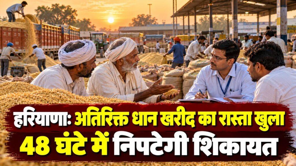 हरियाणा में अतिरिक्त धान खरीद