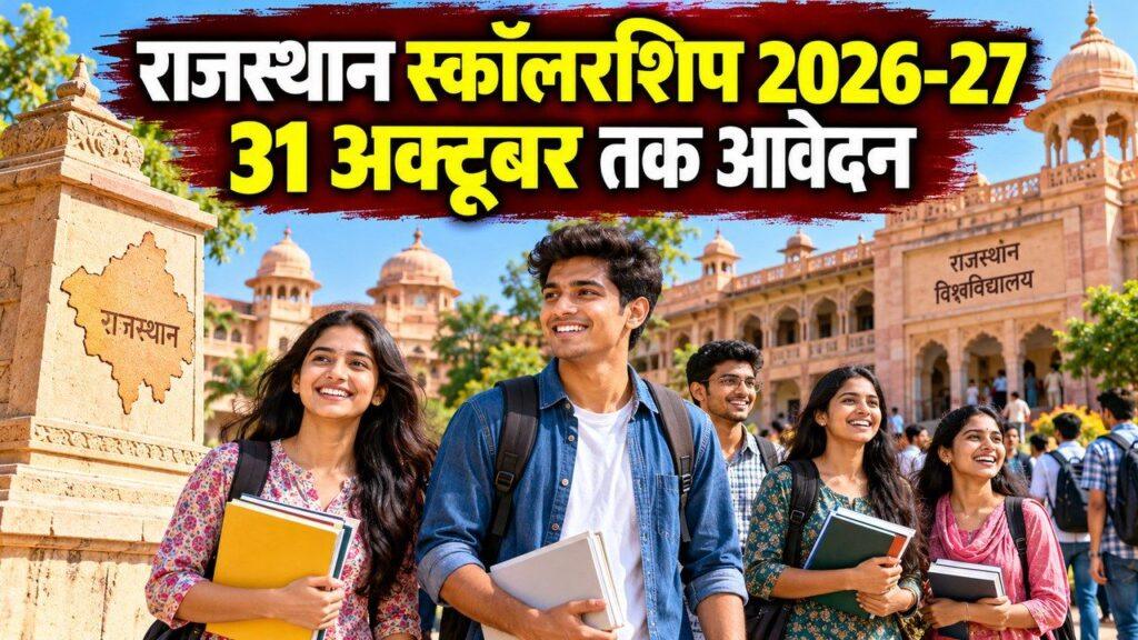राजस्थान उत्तर मैट्रिक स्कॉलरशिप 2026-27
