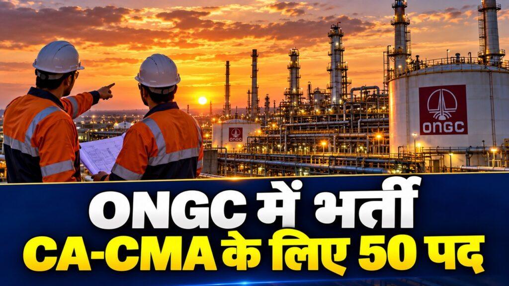 ONGC CA CMA ट्रेनी 50 सीटें