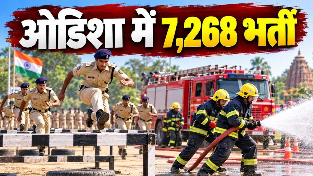 ओडिशा में 7,268 कांस्टेबल फायरफाइटर भर्ती